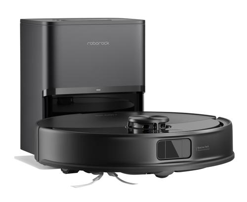 Robot de aspirare Roborock Q7 TF + B, aspirator si mop cu statie de golire automata, 10.000 Pa, baterie 5.200 mAh, autonomie 150 min, navigatie LiDAR, recipient praf 200 ml, sistem dublu anti-incurcare, nivel reglare flux de apa (Negru)