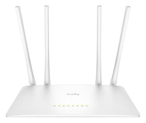Router Wireless Cudy WR1200, Dual Band, 1200 Mbps, 4 Antene externe (Alb)