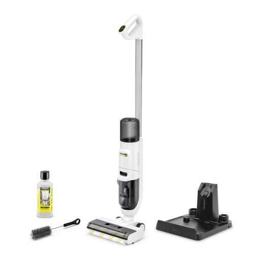 Aspirator vertical cu spalare Karcher FCV 2 Natural N, 160W, autonomie 25 min (Alb/Negru)