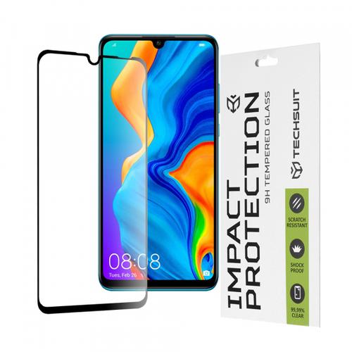 Folie de protectie Ecran Techsuit pentru Huawei P30 lite New Edition / P30 lite, Sticla Securizata, Full Glue, 111D