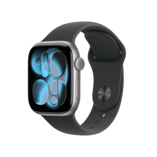 Smartwatch Apple Watch 11, GPS + Cellular, 42mm, Ecran Retina LTPO OLED, Chip S10 cu Procesor Dual-Core, 64GB Flash, Wi-Fi, Bluetooth, Carcasa Aluminiu, Curea Sport Band S/M (Gri)