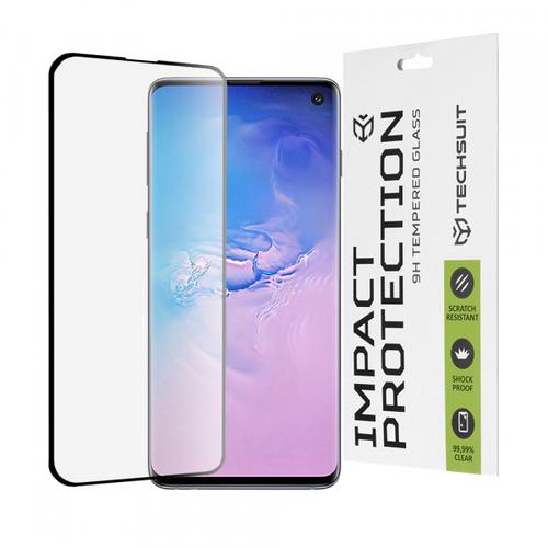 Folie de protectie Ecran Techsuit pentru Samsung Galaxy S10 G973, Sticla Securizata, Full Glue, 111D