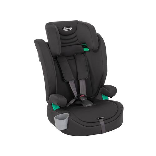 Scaun auto Graco Eldura Midnight, 76-150 cm, certificat R129, 0 - 12 ani, Negru