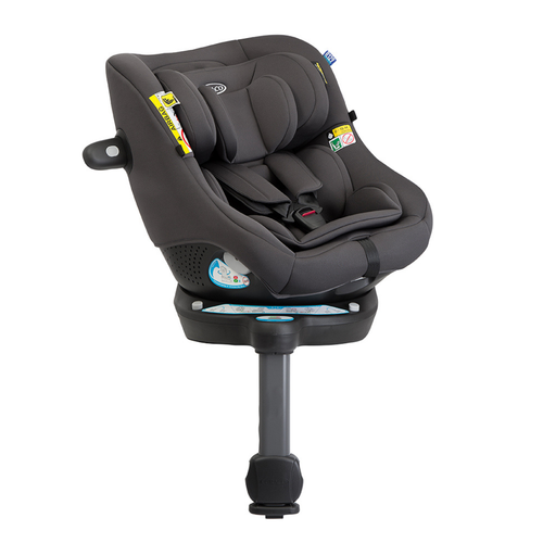 Scaun auto Graco Turn2Me 360° DLX Iron, 40-105 cm, certificat R129 si testat ADAC, Negru