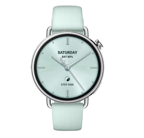 Smartwatch Xiaomi Watch S4 41mm, Ecran AMOLED 1.32inch, Bluetooth, GPS, NFC, HyperOS, Curea Fluororubber (Verde)