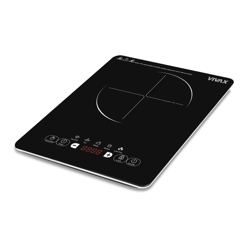 Plita inductie portabila Vivax HPI-1500TP, 1500 W, 1 zona (Negru)