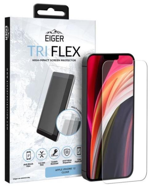 Folie Protectie Sticla Eiger EGSP00628 pentru iPhone 12 Mini (Transparent)