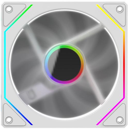 Ventilator AQIRYS Cetus 6P-12SLI17B-ARGB, 120mm, 1200rpm (Alb)