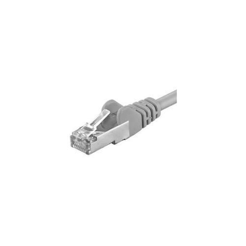 Patchcord SFTP EMTEX RJ45-RJ45 Cat.6A, LSZH, 0.25m, Gri