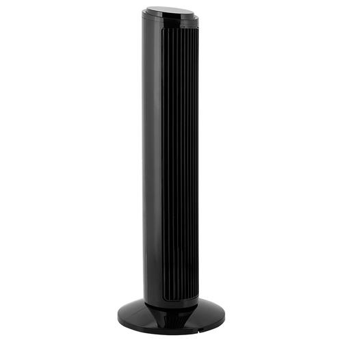 Ventilator turn Teesa TSA8066, 3 viteze, Temporizator, Oscilatie automata, Telecomanda, H 74 cm (Negru)