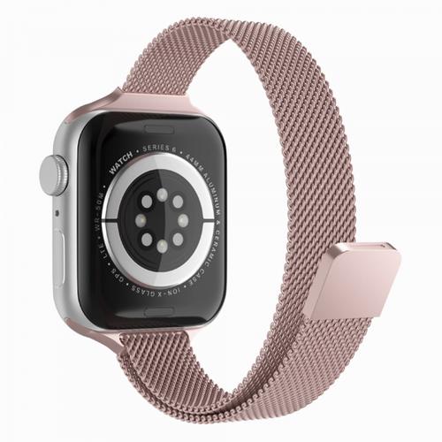 Curea Techsuit W034 pentru Apple Watch 49mm / 46mm / 45mm / 44mm / 42mm Series, Roz