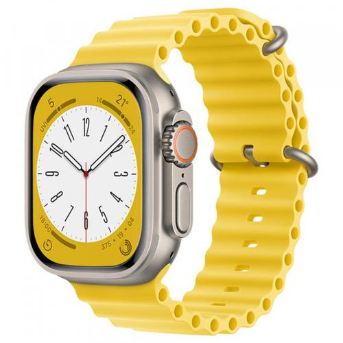 Curea Techsuit W038 pentru Apple Watch 49mm / 46mm / 45mm / 44mm / 42mm Series, Galben