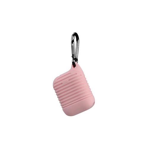 Husa Lemontti Protective Case compatibila cu Airpods Generation 1/2, cu breloc, Roz