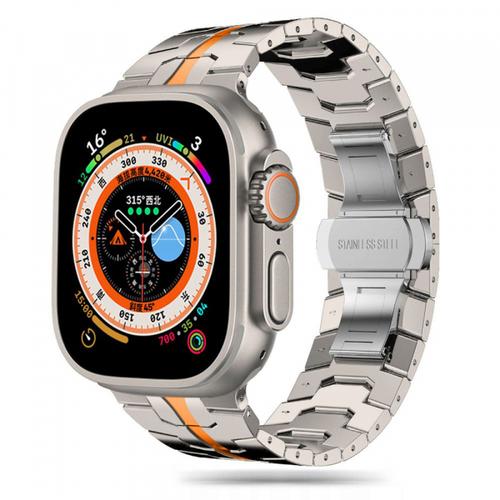 Curea Techsuit W063 pentru Apple Watch 49mm / 46mm / 45mm / 44mm / 42mm Series, Portocaliu