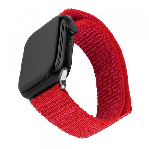 Curea Fixed Nylon Sporty pentru Apple Watch 42mm / 41mm / 40mm / 38mm Series, Rosu