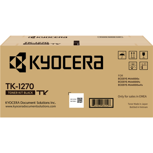 Toner Kyocera TK-1270, 10.000 pagini (Negru)