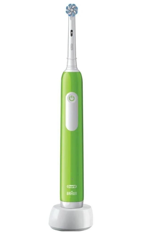 Periuta de dinti electrica Oral-B Pro Junior 6+, cronometru, 3 programe, 1 capat (Verde)