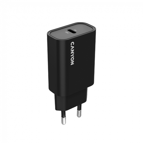 Incarcator retea CANYON CNE-CHA30CLB OnCharge 30CL, 30 W, 1x USB Type-C PD (Negru)