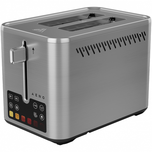Prajitor de paine AENO ATS0004, 950 W, 6 niveluri rumenire, 2 programe (Inox)
