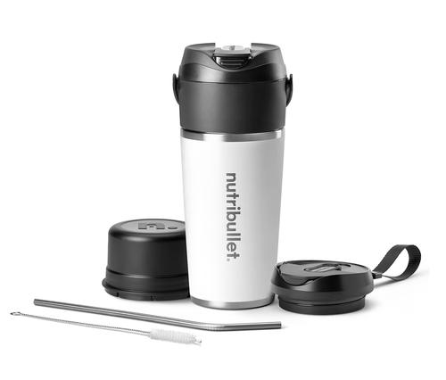 Blender portabil NUTRIBULLET FLIP NBP016W, 0.59 l, 1 treapta viteza, USB-C (Alb)