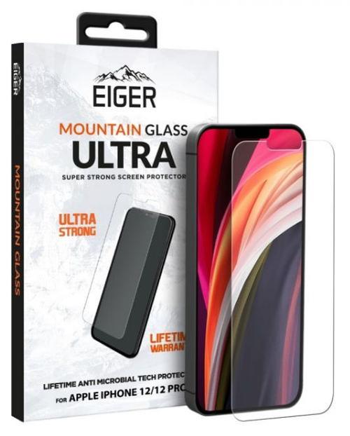 Folie Protectie Sticla Eiger 2.5D EGMSP00155 pentru iPhone 12 / 12 Pro (Transparent)