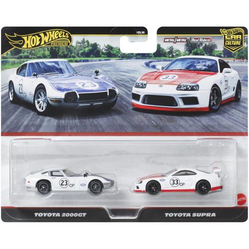 Set 2 masinute metalice Hot Wheels - Toyota 2000GT si Toyota Supra, 1:64
