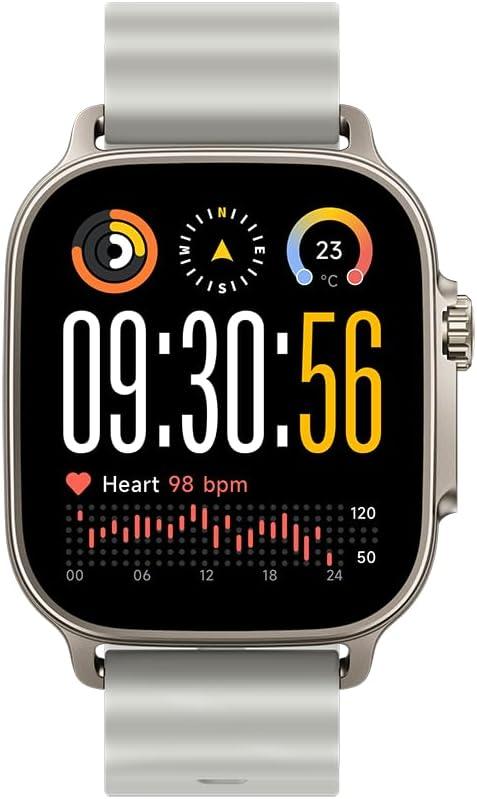 Smartwatch Realme Watch 5, Ecran AMOLED 1.97inch, NFC, GPS, Autonomie pana la 20 de zile, Peste 100 moduri sport, IP68 (Argintiu)