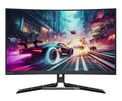 Monitor Gaming VA LED Lenovo 31.5inch R32QC-30, QHD (2560 x 1440), HDMI, DisplayPort, Ecran curbat, Boxe, 180 Hz, 0.5 ms (Negru)