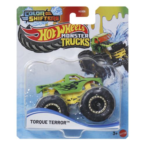 Masinuta Hot Wheels Monster Trucks - Color Shifters, Torque Terror, 1:64