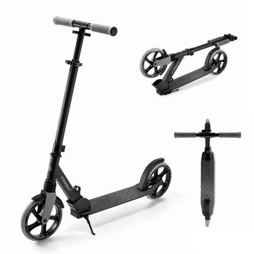 Trotineta copii KinderKraft Freely, Pliabila, Inaltime Reglabila, 5 Ani+, Maxim 100 kg, Negru