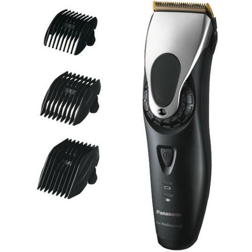 Masina de tuns profesionala Panasonic ER-HGP65K803, design ergonomic, Autonomie 50 minute, 4 trepte tundere (Negru)