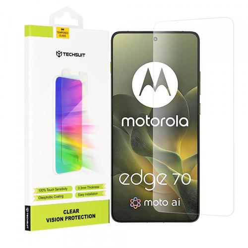 Folie de protectie Ecran Techsuit Clear Vision pentru Motorola Edge 70, Sticla Securizata, Full Glue