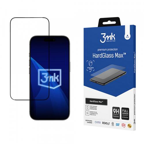 Folie de protectie Ecran 3MK HardGlass Max pentru Apple iPhone Air, Sticla Securizata, Full Glue