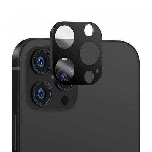 Folie de protectie Camera Spate Techsuit pentru Apple iPhone 14 Pro Max / 14 Pro, Sticla Securizata, Neagra