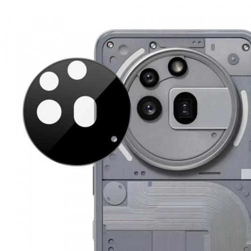 Folie de protectie Camera Spate Techsuit pentru Nothing Phone (3a) Pro, Sticla Securizata, Neagra