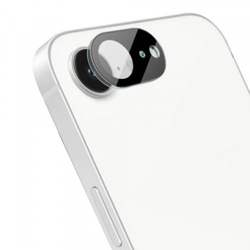 Folie de protectie Camera Spate Techsuit pentru Apple iPhone 16e, Sticla Securizata, Neagra