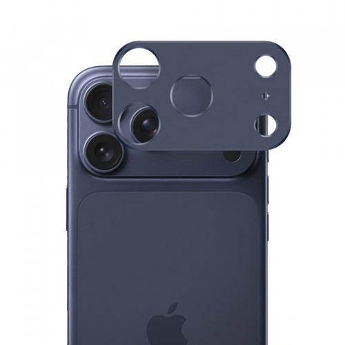 Folie de protectie Camera Spate  Techsuit  pentru Apple iPhone 17 Pro Max, Sticla Securizata, Albastra Inchis