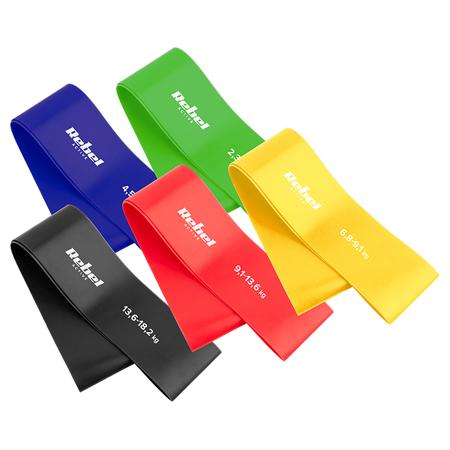 Set 5 Benzi Elastice Mini Rebel Active RBA-3002-TPE, 2-18 Kg