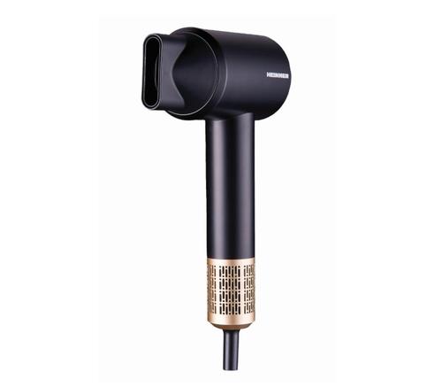 Uscator de par Heinner HHD-R16BLDC-BK, 1600 W, 2 viteze, 3 setari temperatura, Functie aer rece, Difuzor magnetic (Negru/Auriu)