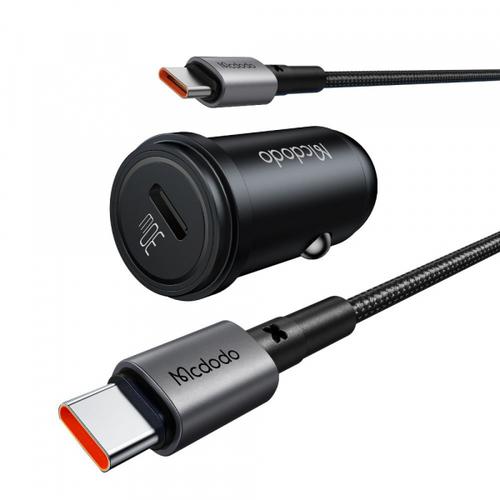 Incarcator auto McDodo CC-7493 Obsidian, 30W, 3A, 1 x USB-C (Negru)