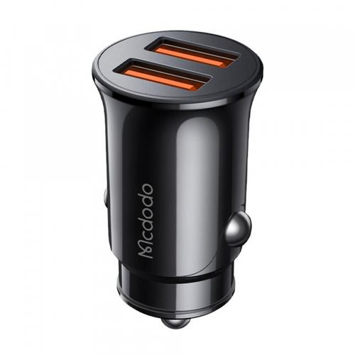 Incarcator auto McDodo CC-6602, 12W, 2 x USB-A (Negru)