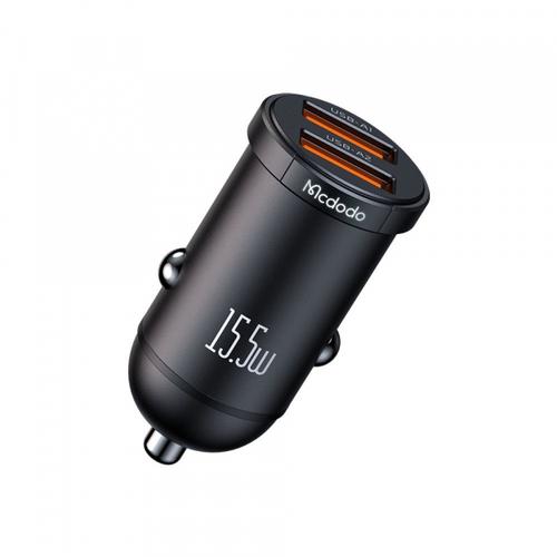 Incarcator auto McDodo CC-2950 Cool, 15.5W, 3.1A, 2 x USB-A (Negru)
