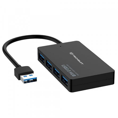 Hub USB Techsuit H15 QuantumNode, 4in1 (Negru)