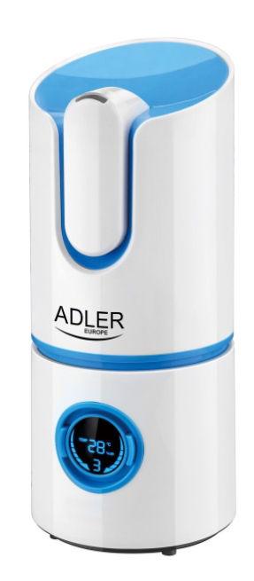 Umidificator Adler AD 7957, 25 W, 2.2 L, 280 ml/ora (Alb/Albastru)