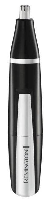 Trimmer pentru nas si urechi Remington NE3560, Baterie, 2 capete atasabile (Negru/Argintiu)