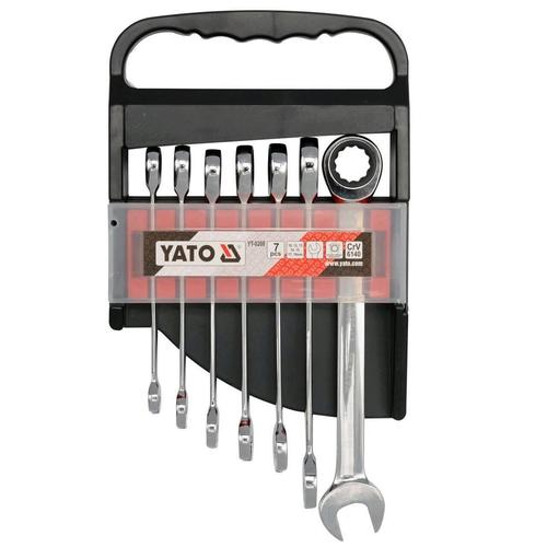 Set chei combinate cu clichet Yato YT-0208, 7 buc, 10-19mm