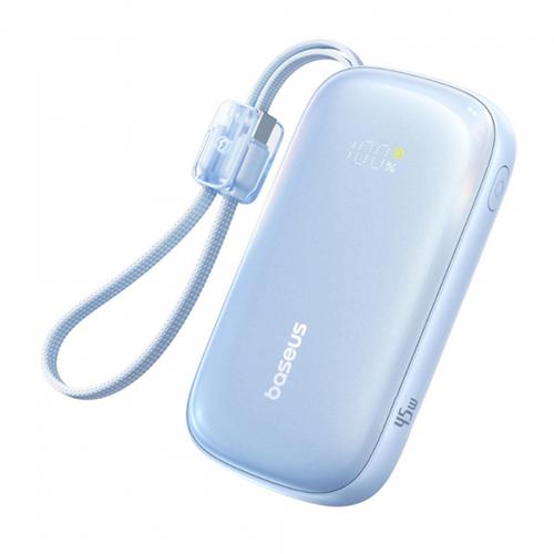 Baterie Externa Baseus EnerFill FC21 Qpow 3 Ultra, 10000mAh, 45W, QC + PD, 1 x USB-A - 1 x USB-C, E0027Q03 (Albastru)