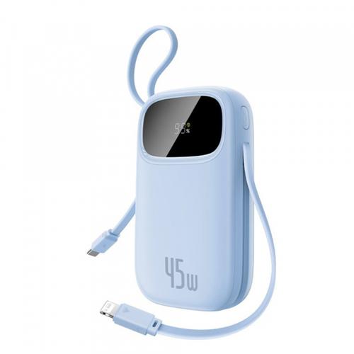 Baterie Externa Baseus EnerFill FC31 Qpow 3, 10000mAh, 45W, QC + PD, 1 x Lightning - 1 x USB-A - 2 x USB-C, E0028C03 (Albastru)