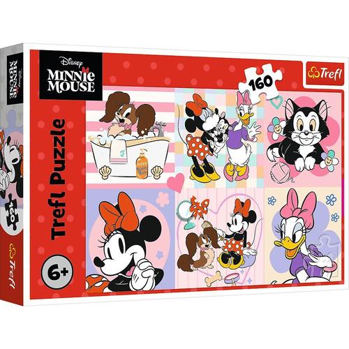 Puzzle Trefl din 160 piese - Ziua colorata a lui Minnie