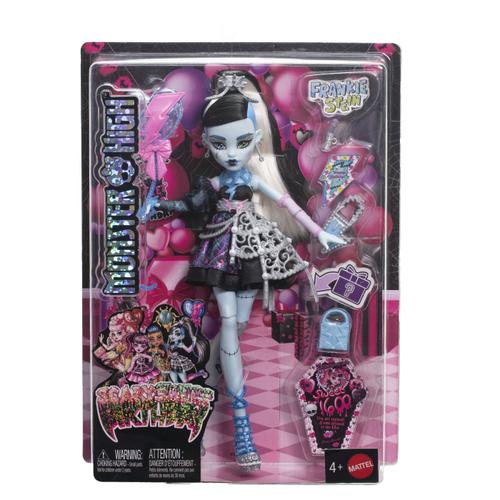 Papusa Monster High Ziua de nastere dulce si infricosatoare Frankiestein, cu accesorii